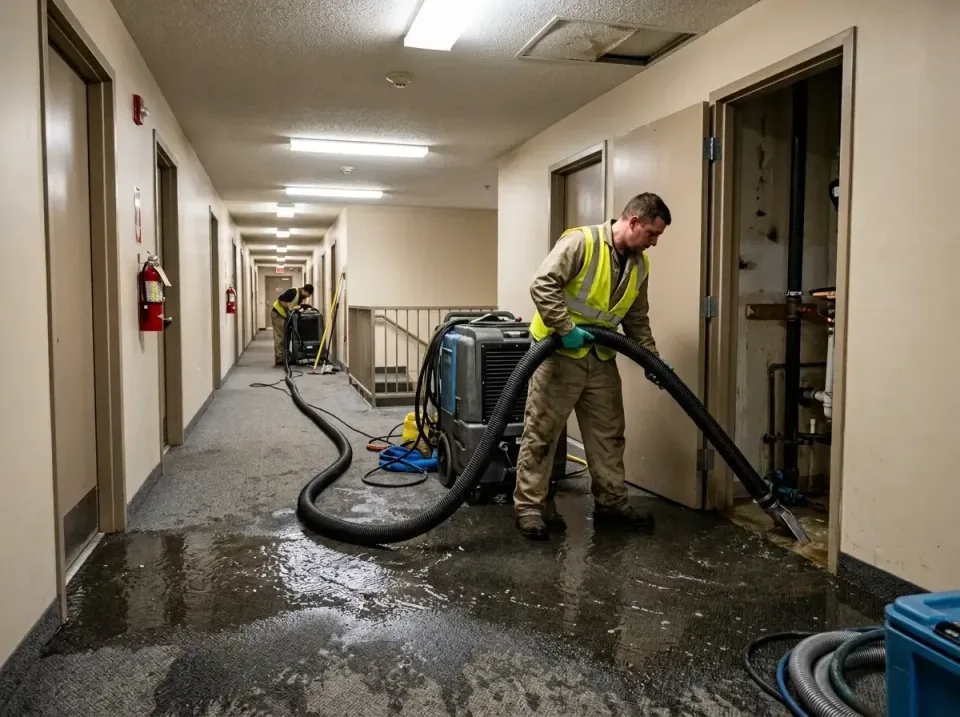 multi-unit-apartment-hallway-f-005 — frequently asked questions, Emergency Burst Pipe Water Extraction & Removal in Severanc…